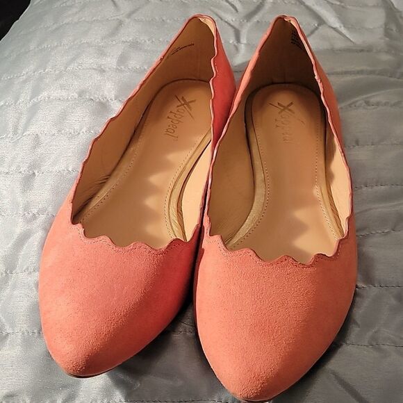 X APPEAL WOMEN"S FAUX SUEDE AMANDA FLATS -PEWTER SHOE - Picture 3 of 16